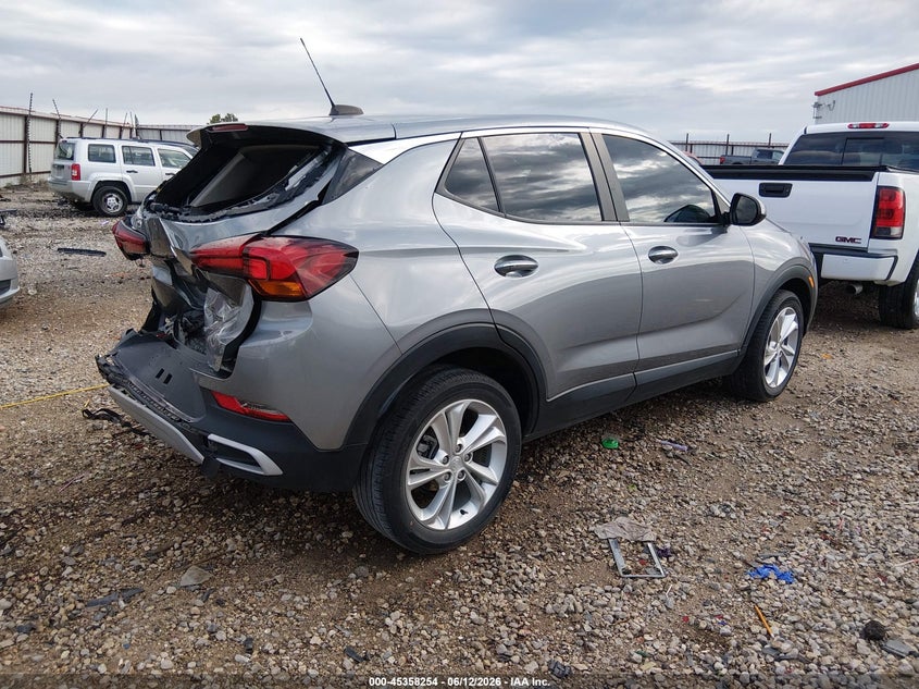 Vin: kl4mmbs2xpb056567, lot: 45856215, buick encore gx preferred fwd 20234