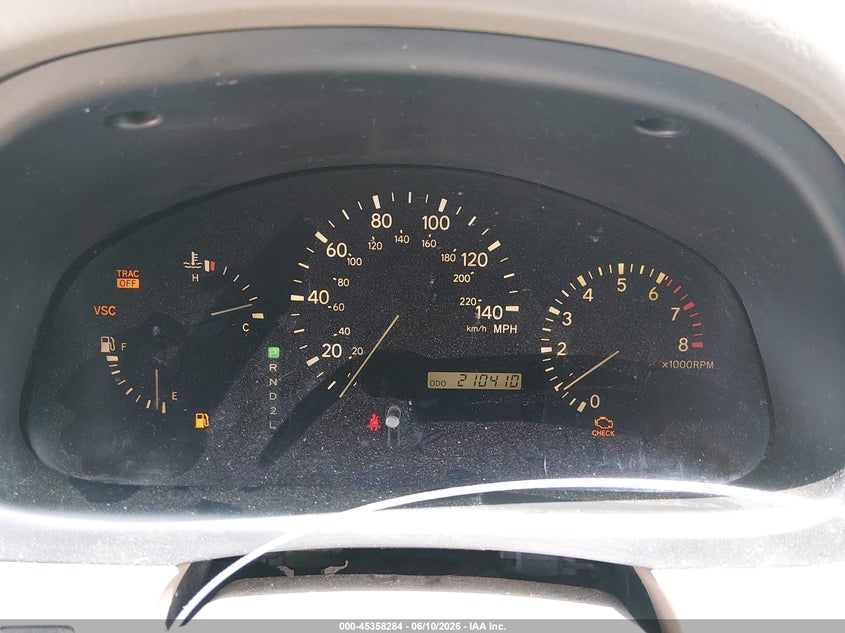 2003 LEXUS RX SPORT UTILITY VEHICLE 3.0L V-6 DOHC, VVT, 220HP
