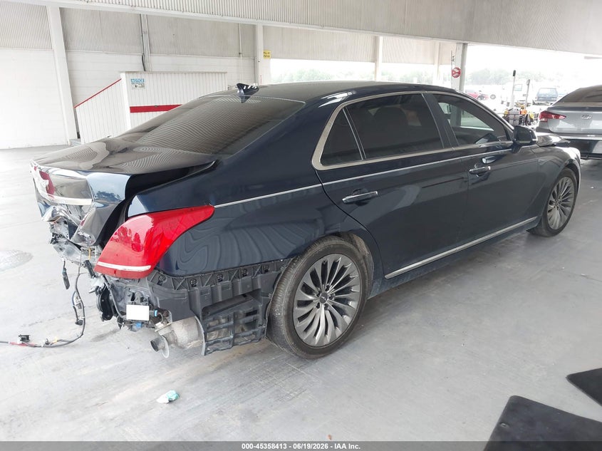 Vin: kmtf34ja6ku053511, lot: 45856374, genesis g90 3.3t premium 20194
