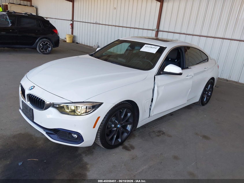Vin: wba4j1c52kbm16096, lot: 45856412, bmw 430i gran coupe 20192