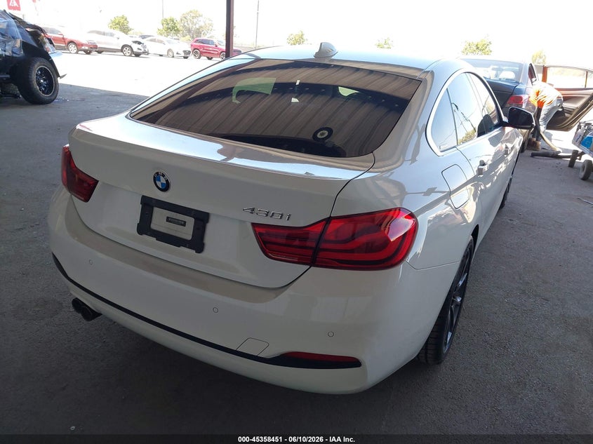 Vin: wba4j1c52kbm16096, lot: 45856412, bmw 430i gran coupe 20194