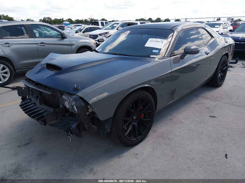 Vin: 2c3cdzfjxjh124123, lot: 45856439, dodge challenger r/t 392 20182
