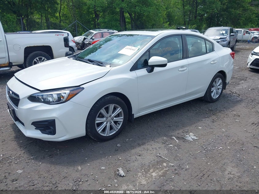 Vin: 4s3gkad6xh3610818, lot: 45856521, subaru impreza 2.0i premium 20172