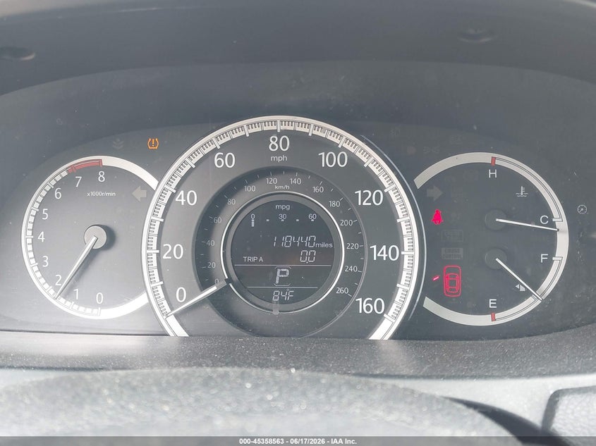 2014 HONDA ACCORD auction photo 7