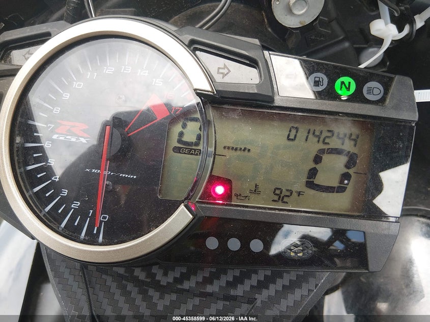 2020 Suzuki Gsx-R600 VIN: JS1GN7FA3L7100303 Lot: 45358599