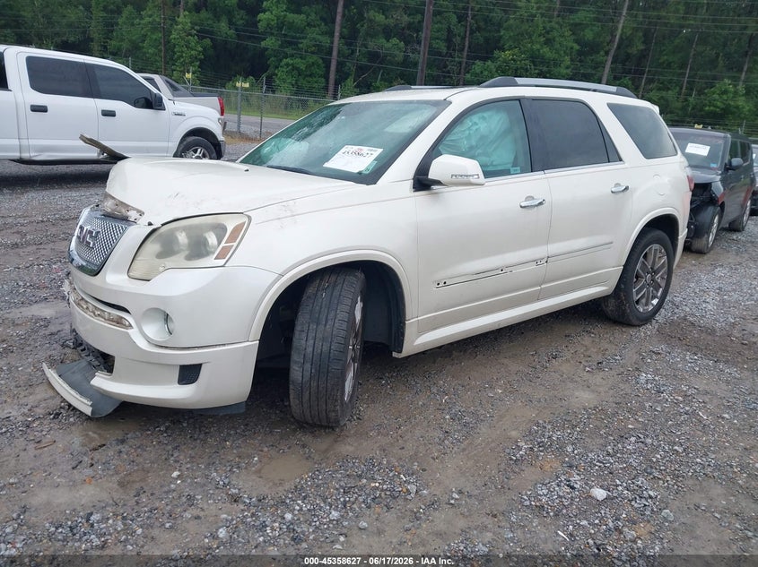 Vin: 1gkkrtedxbj368778, lot: 45856588, gmc acadia denali 20112