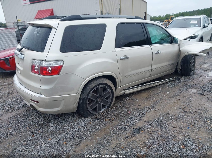 Vin: 1gkkrtedxbj368778, lot: 45856588, gmc acadia denali 20114