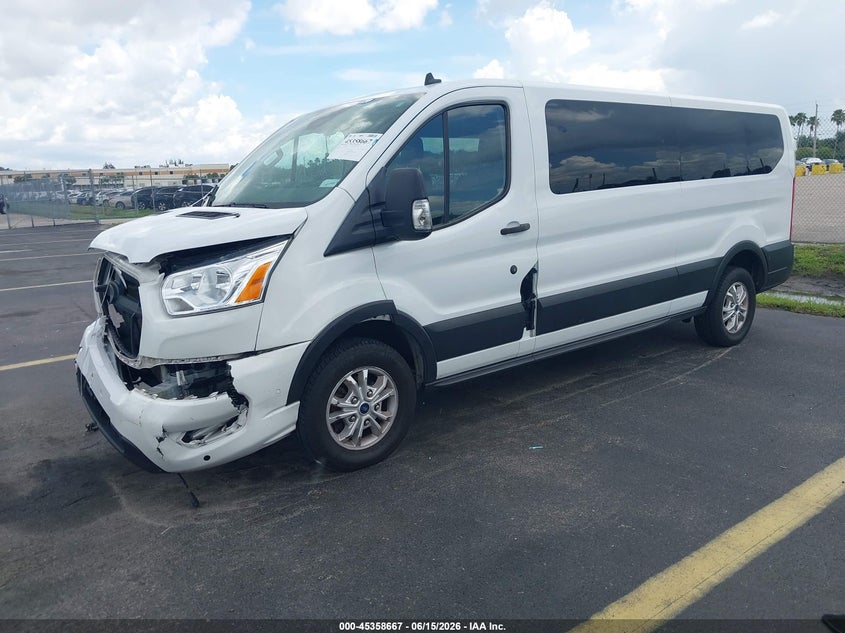 Vin: 1fbax2y82mka15099, lot: 45856628, ford transit-350 passenger van xlt 20212