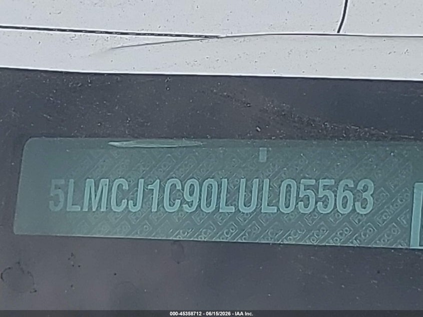 2020 Lincoln Corsair Standard VIN: 5LMCJ1C90LUL05563 Lot: 45358712