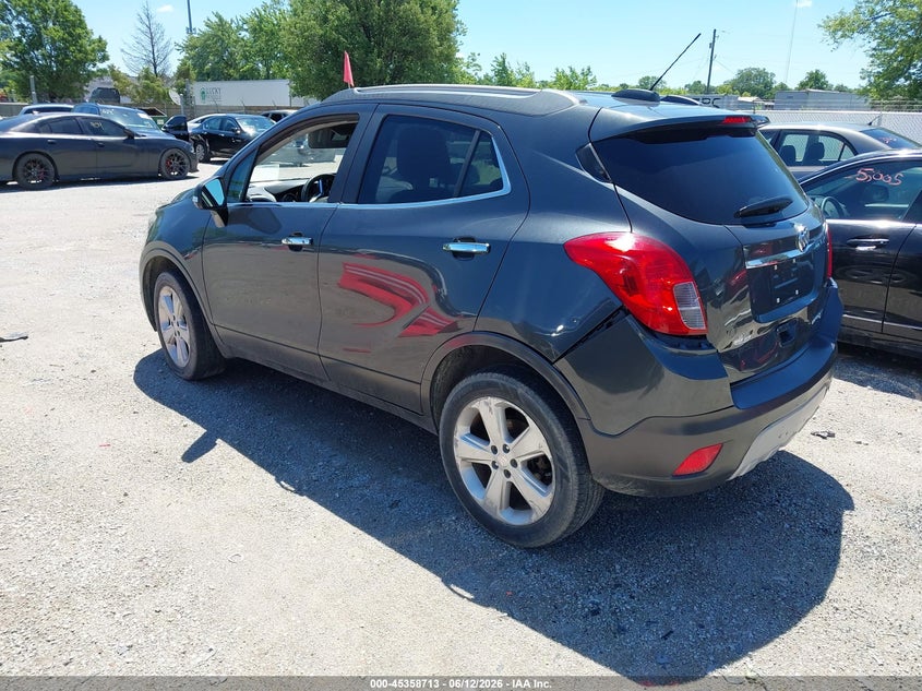Vin: kl4cjesb1gb590224, lot: 45856674, buick encore 20163