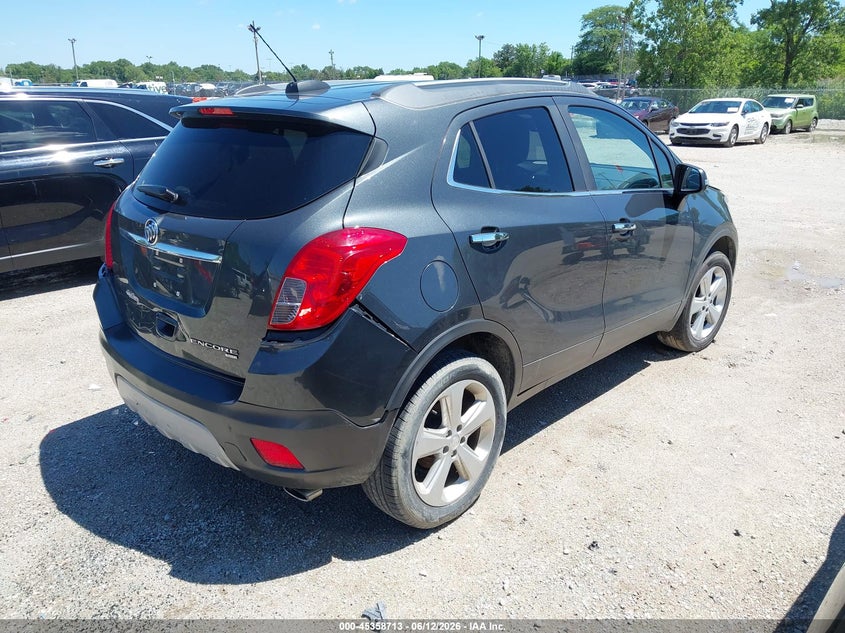 Vin: kl4cjesb1gb590224, lot: 45856674, buick encore 20164