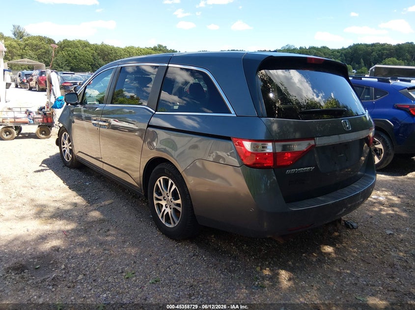 Vin: 5fnrl5h6xdb004732, lot: 45856690, honda odyssey ex-l 20133