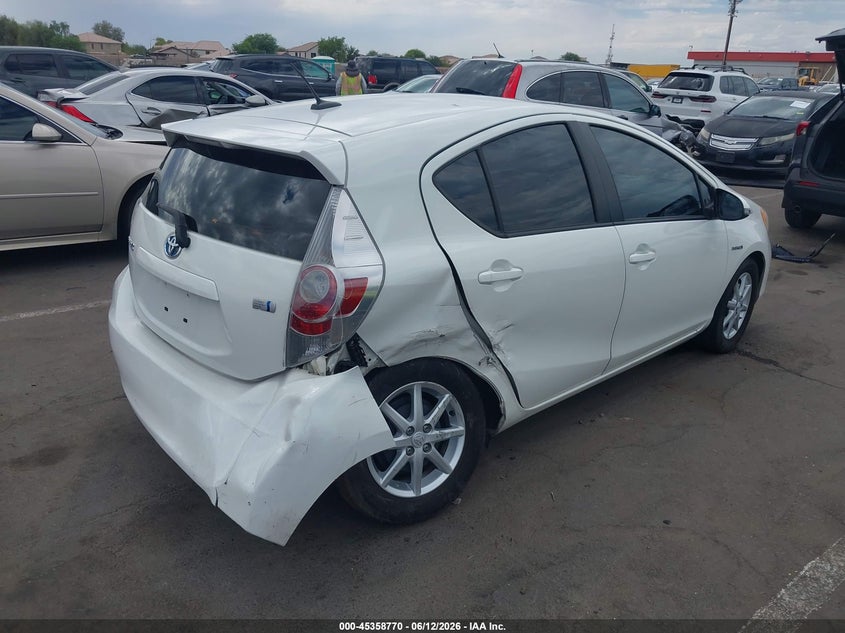2013 Toyota Prius C Four VIN: JTDKDTB39D1036081 Lot: 45358770