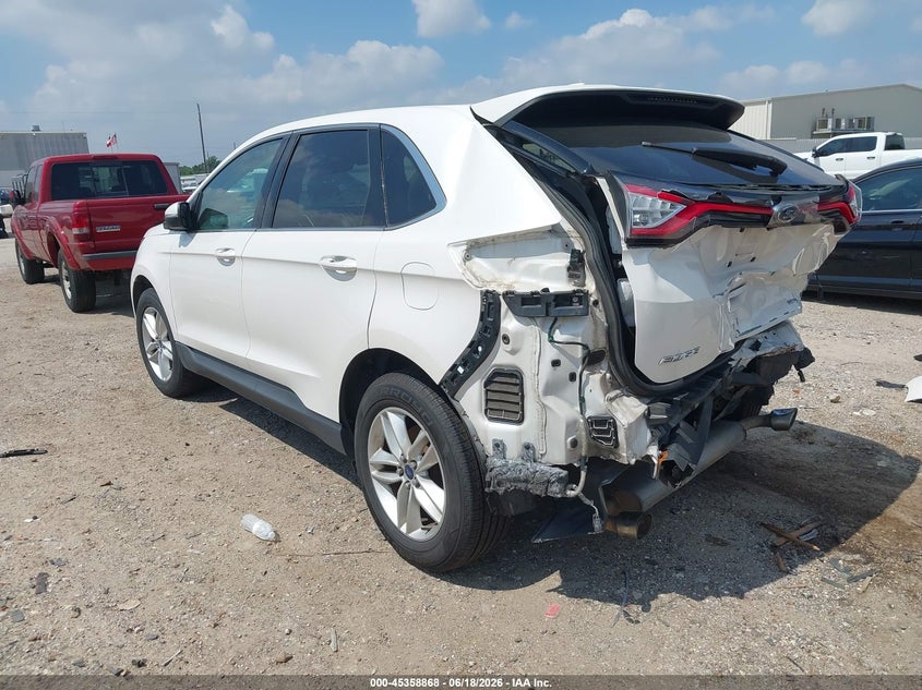 Vin: 2fmtk4j8xfbb82764, lot: 45856829, ford edge sel 20153