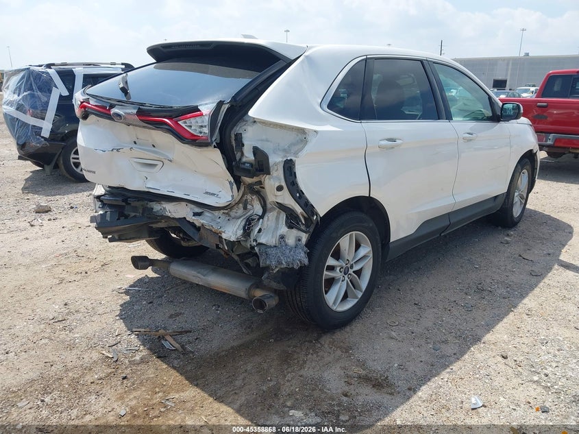 Vin: 2fmtk4j8xfbb82764, lot: 45856829, ford edge sel 20154