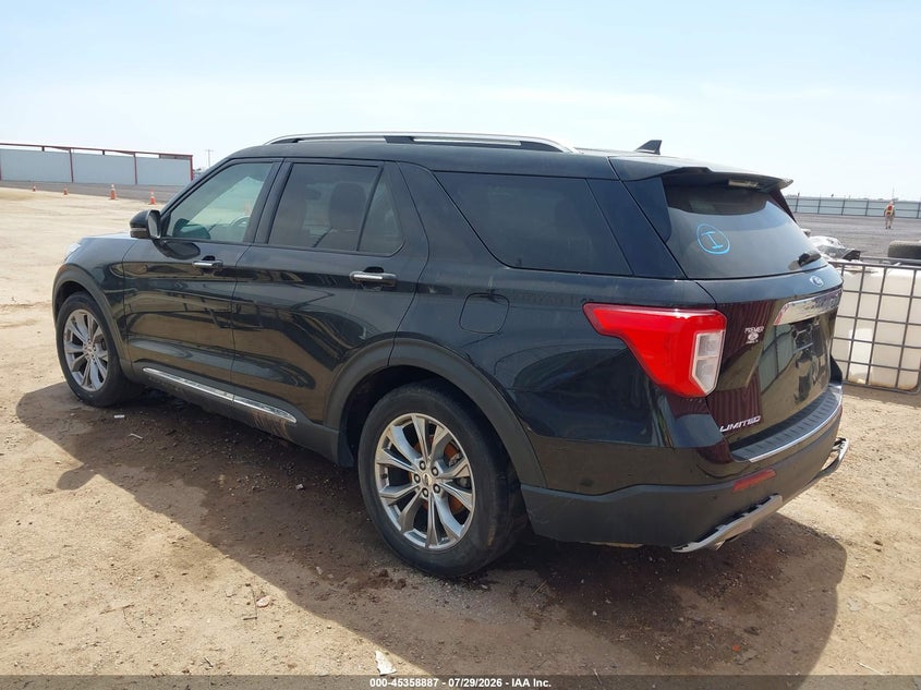 Vin: 1fmsk7fh2nga56816, lot: 45856848, ford explorer limited 20223