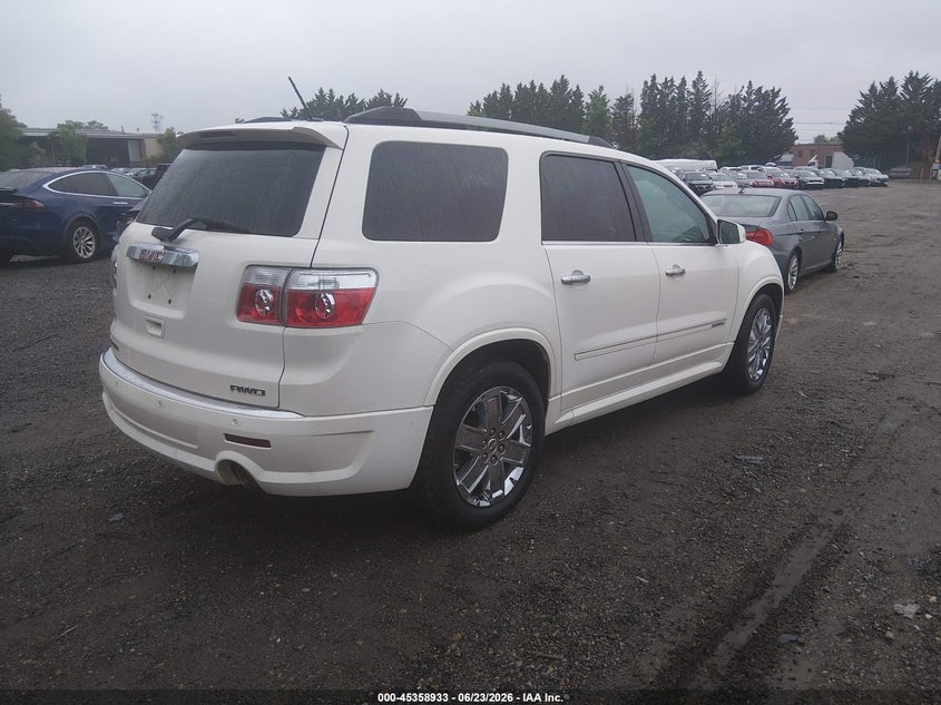 Vin: 1gkkvted0bj237970, lot: 45856894, gmc acadia denali 20114