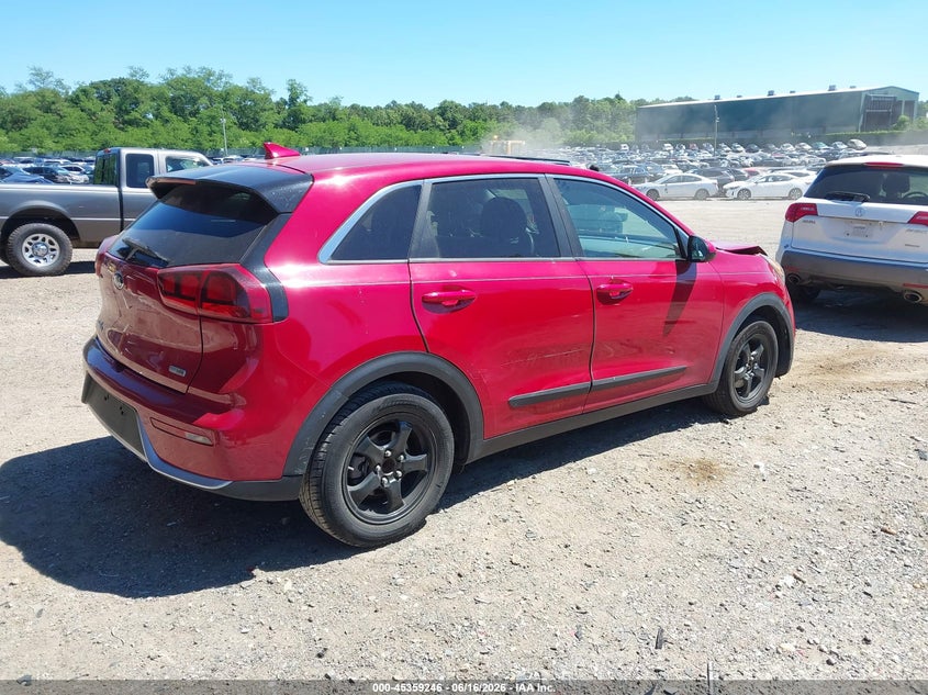 Vin: kndcb3lc9h5050229, lot: 45857207, kia niro fe 20174