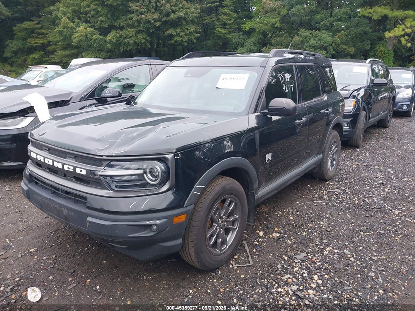 Vin: 3fmcr9b62mra78452, lot: 45857236, ford bronco sport big bend 20212