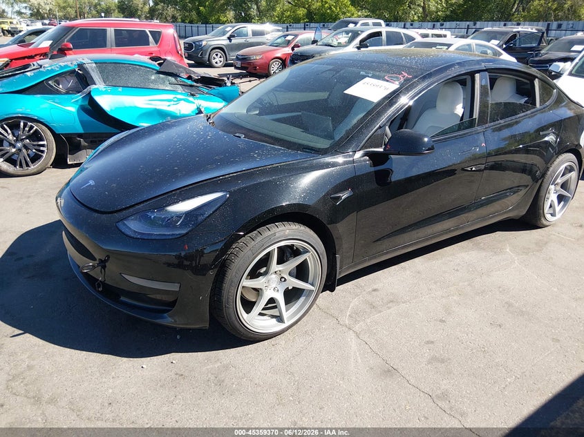 Vin: 5yj3e1ea9mf973830, lot: 45857331, tesla model 3 standard range plus rear-wheel drive 20212