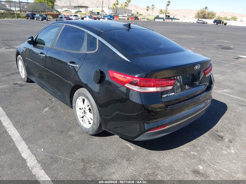 Vin: 5xxgt4l34gg066093, lot: 45857389, kia optima lx 20163