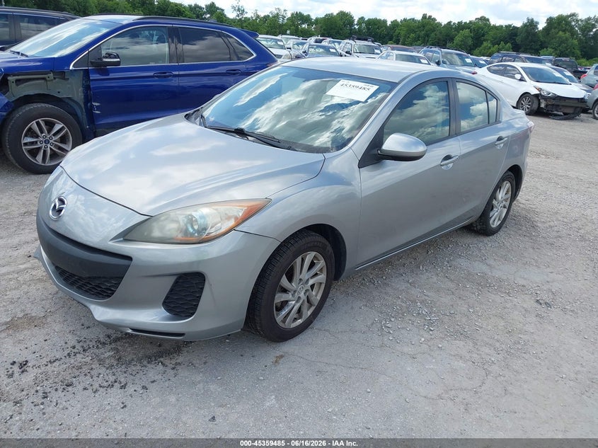 Vin: jm1bl1v88c1652481, lot: 45857447, mazda mazda3 i touring 20122