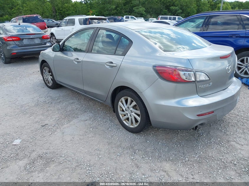Vin: jm1bl1v88c1652481, lot: 45857447, mazda mazda3 i touring 20123