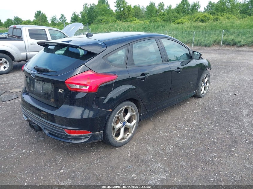 Vin: 1fadp3l93gl308559, lot: 45857457, ford focus st 20164