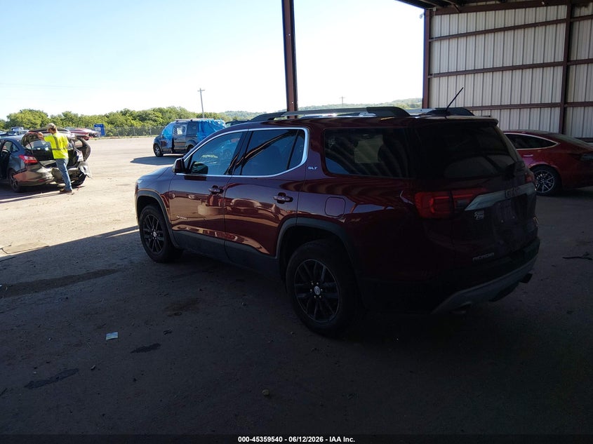 Vin: 1gkknmls2jz202323, lot: 45857501, gmc acadia slt-1 20183