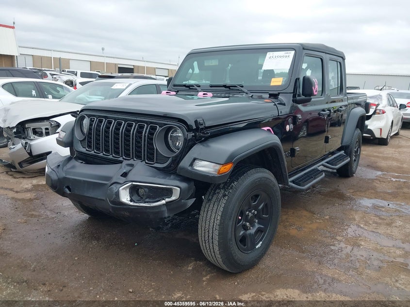 Vin: 1c6pjtag6tl152996, lot: 45857556, jeep gladiator sport 4x4 20262