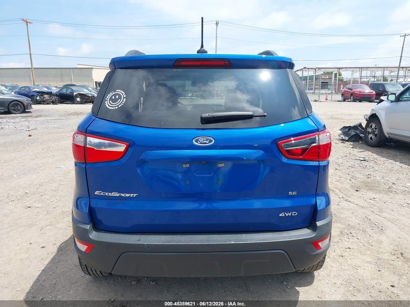 2019 Ford Ecosport Se VIN: MAJ6S3GLXKC292964 Lot: 45359621