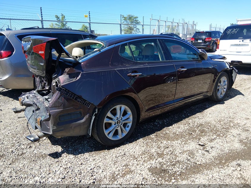 Vin: knagn4a64b5132935, lot: 45857610, kia optima ex turbo 20114