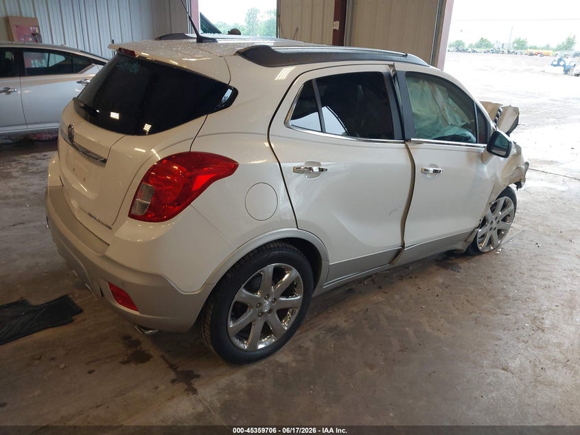 Vin: kl4cjdsb7db077033, lot: 45857667, buick encore premium 20134