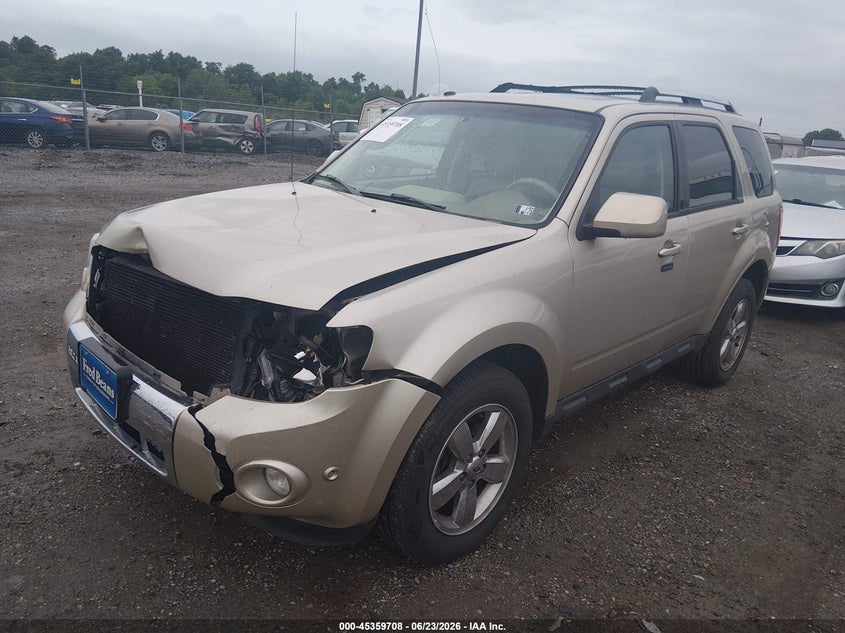 Vin: 1fmcu9eg4cka88504, lot: 45857668, ford escape limited 20122