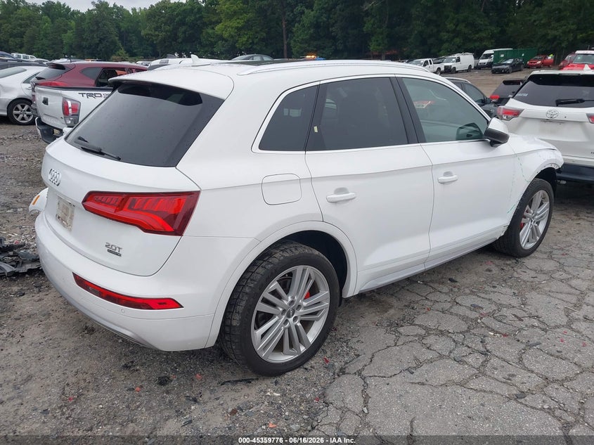 Vin: wa1cnbfy1j2089424, lot: 45857737, audi q5 2.0t premium/2.0t tech premium 20184
