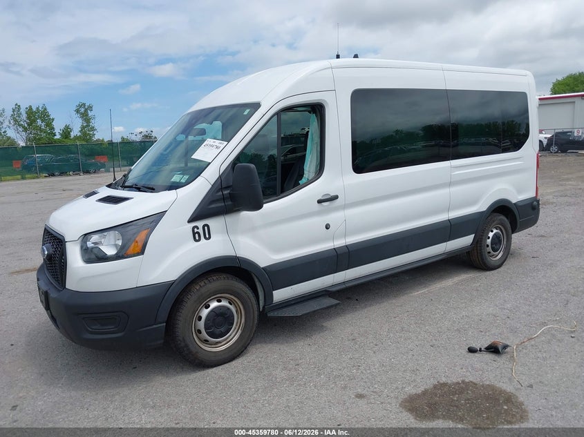 Vin: 1fbax2c83rka78369, lot: 45857741, ford transit-350 passenger van xl 20242