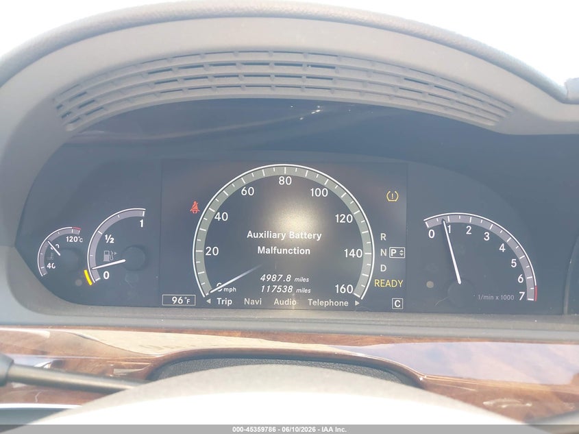 2010 MERCEDES-BENZ S 400 HYBRID auction photo 7
