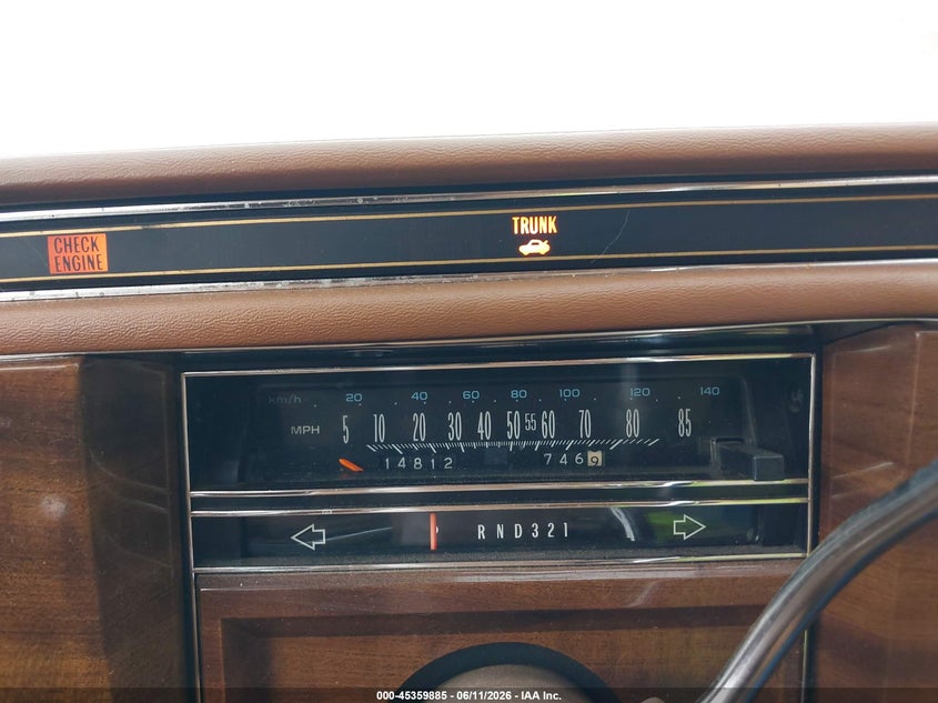 1988 CADILLAC BROUGHAM auction photo 7