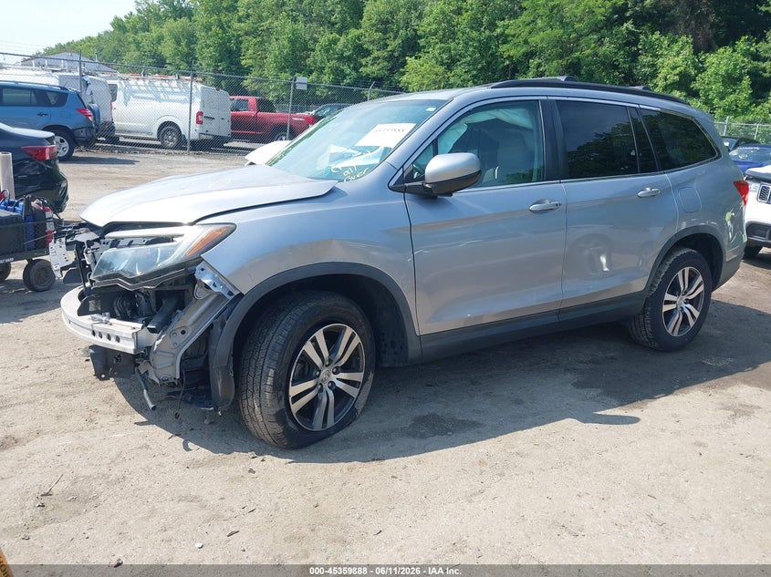 HONDA PILOT 2017 VIN 5FNYF6H54HB047162