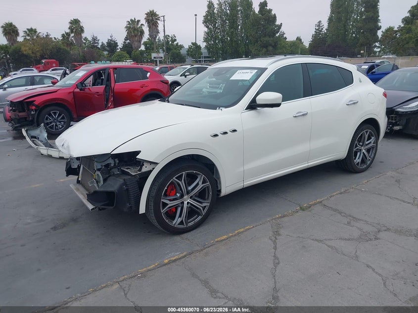 Vin: zn661yuaxkx308262, lot: 45858031, maserati levante s 20192