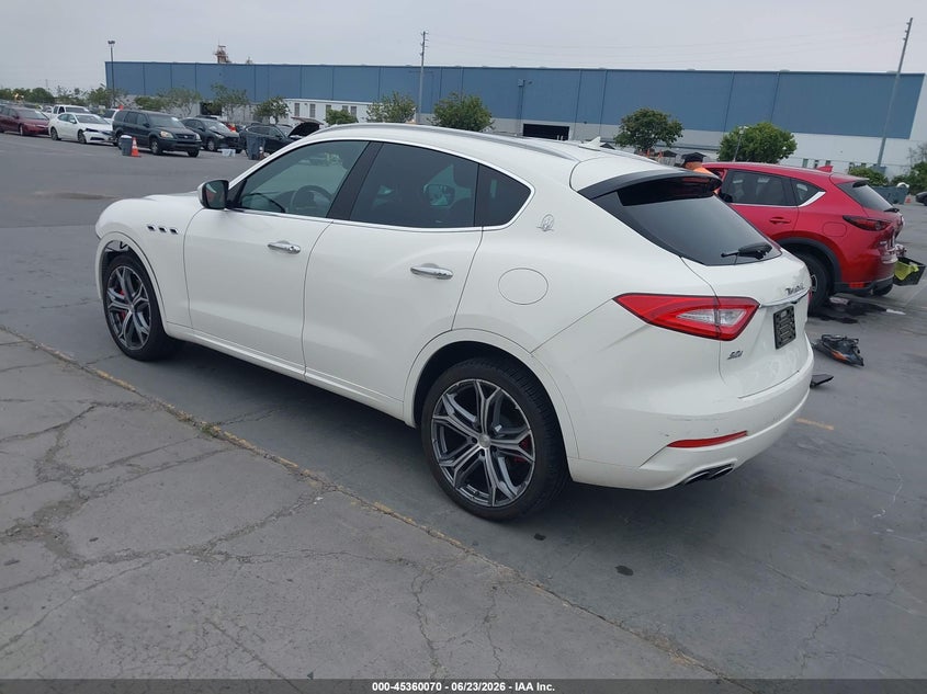 Vin: zn661yuaxkx308262, lot: 45858031, maserati levante s 20193