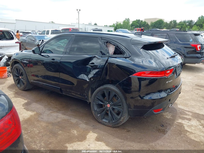 Vin: sadcl2gx5ka358554, lot: 45858053, jaguar f-pace 25t r-sport/30t r-sport 20193