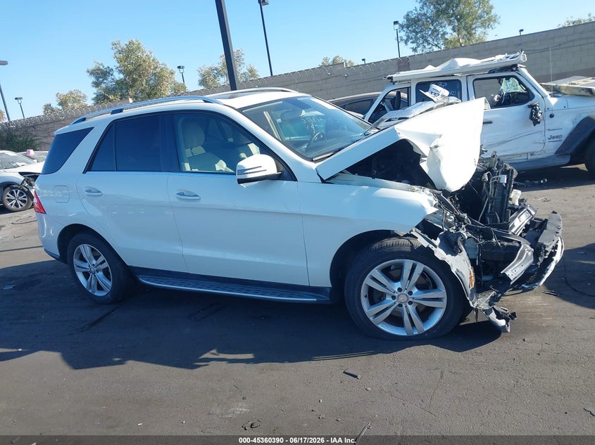 2013 Mercedes-Benz Ml 350 VIN: 4JGDA5JB6DA227703 Lot: 45360390