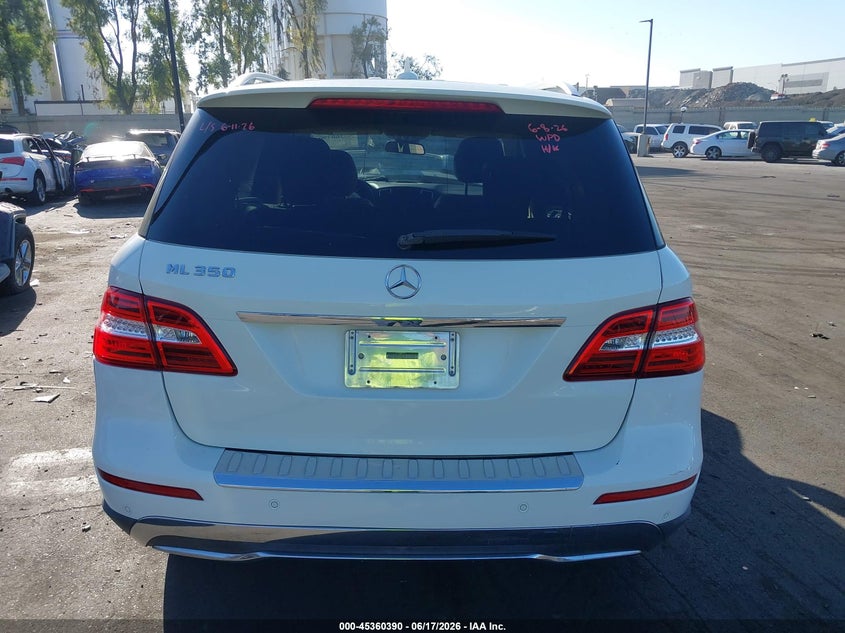 2013 Mercedes-Benz Ml 350 VIN: 4JGDA5JB6DA227703 Lot: 45360390