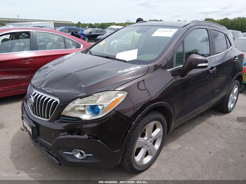 Vin: kl4cjbsb7gb737418, lot: 45858546, buick encore convenience 20162