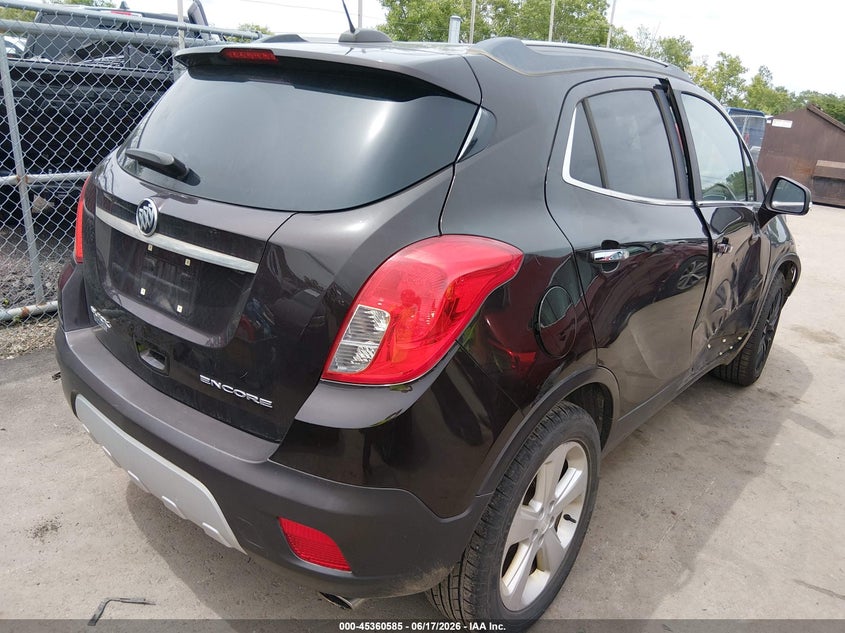 Vin: kl4cjbsb7gb737418, lot: 45858546, buick encore convenience 20164