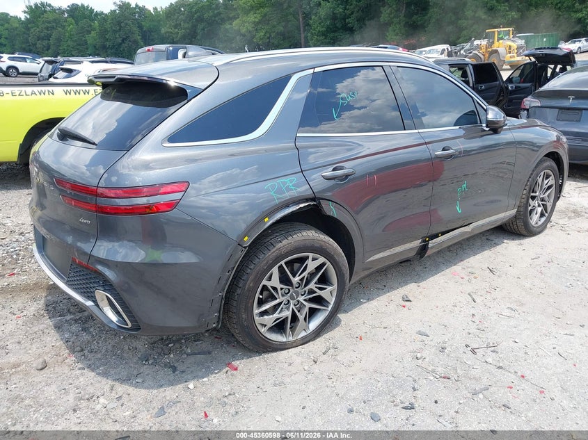 Vin: kmumadtb1nu059624, lot: 45858559, genesis gv70 2.5t awd 20224