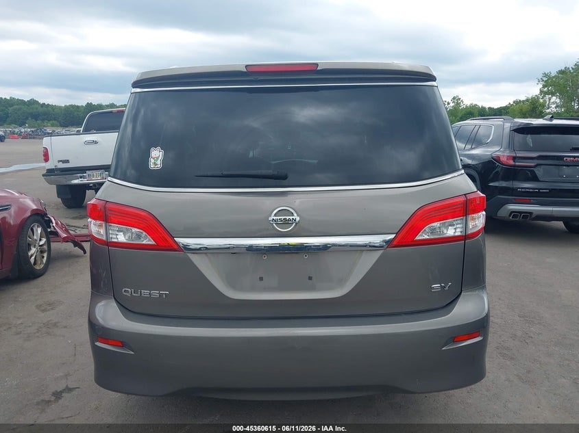 2016 Nissan Quest Platinum/S/Sl/Sv VIN: JN8AE2KP7G9153805 Lot: 45360615