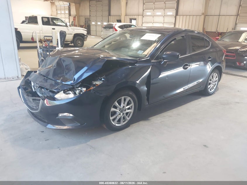 Vin: jm1bm1u76g1324617, lot: 45858593, mazda mazda3 i sport 20162