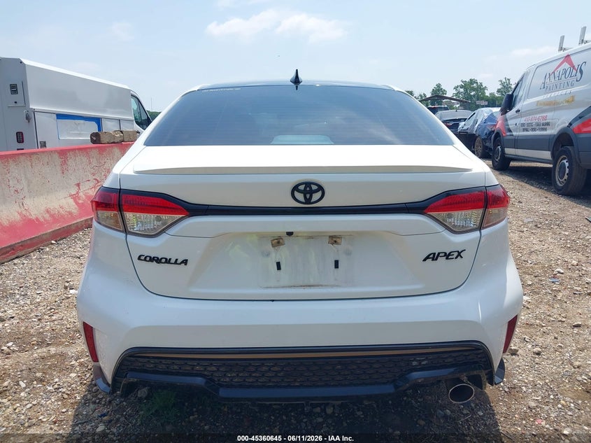 2022 Toyota Corolla Se Apex Edition VIN: 5YFS4MCE4NP138018 Lot: 45360645